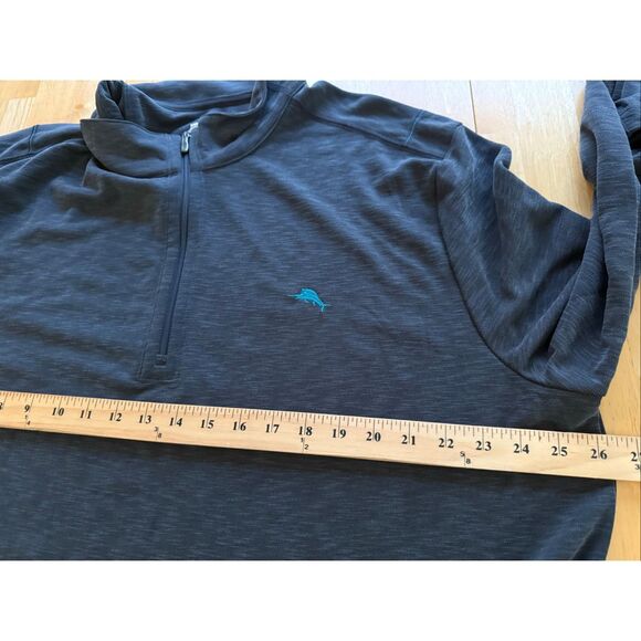 Tommy Bahama TENCEL™ Modal Quarter-Zip Pullover – Black , XXL NWT - Picture 5 of 10
